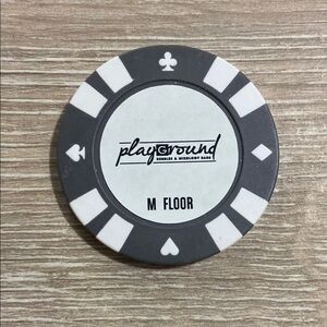 Playground Bubbles & Mixology Bars @ Pullman Bangkok Hotel Comp Drink Poker Chip